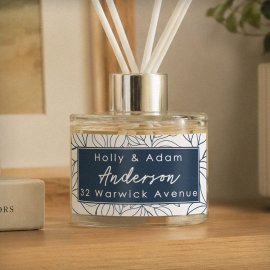 (image for) Personalised Blue Botanical Reed Diffuser