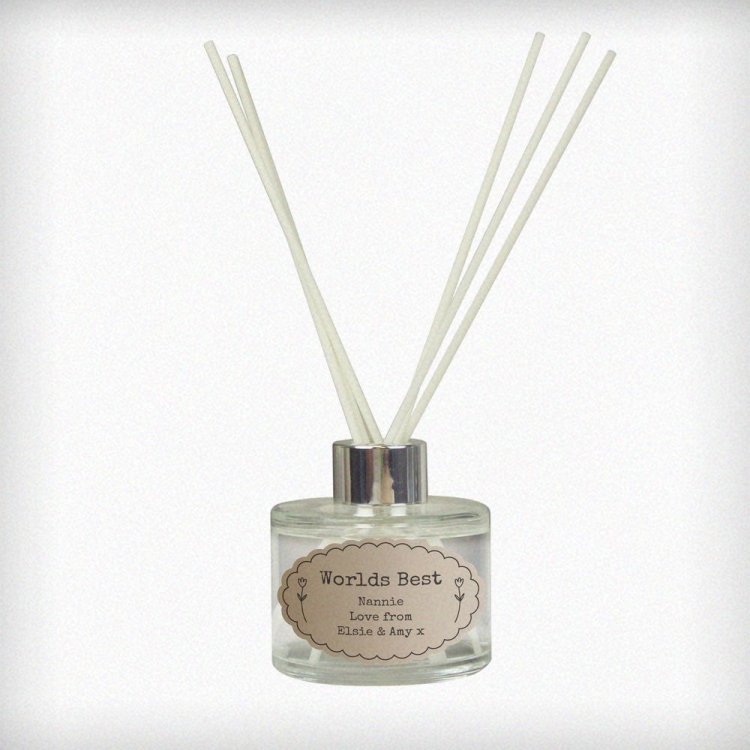 Modal Additional Images for Personalised Oval Scallop Reed Diffuser