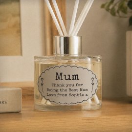 (image for) Personalised Oval Scallop Reed Diffuser