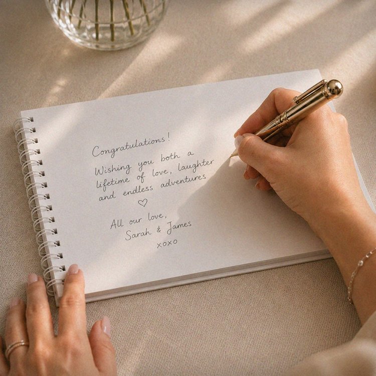 Modal Additional Images for Personalised Natural Guest Book