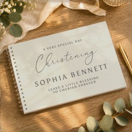 (image for) Personalised Natural Guest Book