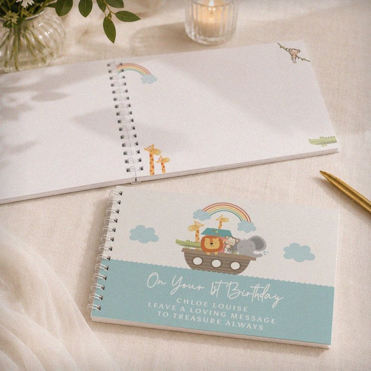 Modal Additional Images for Personalised Noahs Ark Guest Book