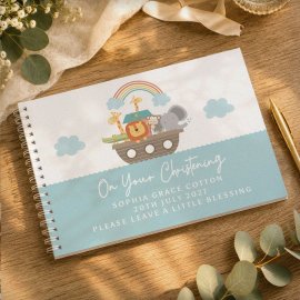 (image for) Personalised Noahs Ark Guest Book