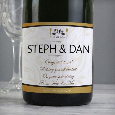 (image for) Personalised Damask Champagne