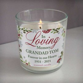 (image for) Personalised In Loving Memory Scented Jar Candle