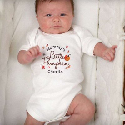 (image for) Personalised Little Pumpkin Baby Vest