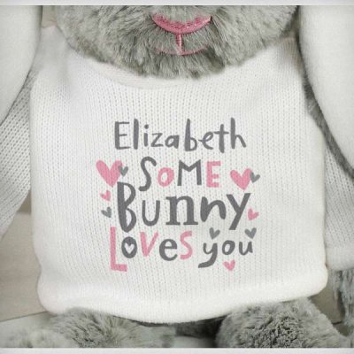 (image for) Personalised Some Bunny Loves You Bunny Rabbit