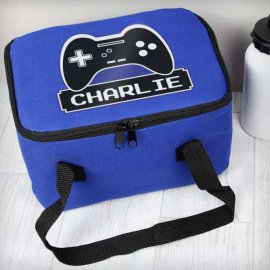 (image for) Personalised Gaming Blue Lunch Bag