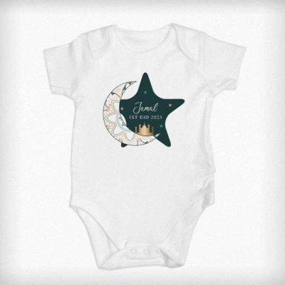 (image for) Personalised 1st Eid 0-3 Months Baby Vest