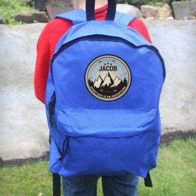 (image for) Personalised Adventure Blue Backpack