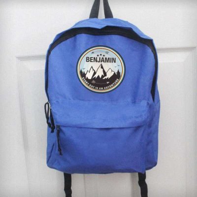 (image for) Personalised Adventure Blue Backpack