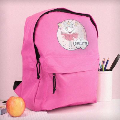 (image for) Personalised Fairy Pink Backpack