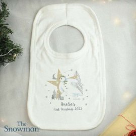 (image for) Personalised The Snowman Magical Adventure Bib