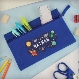(image for) Personalised Space Blue Pencil Case