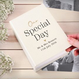 (image for) Personalised Black & Gold Free Text 6x4 Album