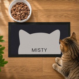 (image for) Personalised Cat Bowl Mat