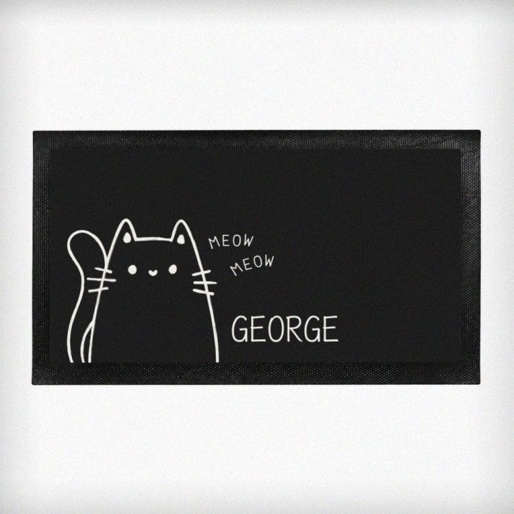 Modal Additional Images for Personalised Cartoon Cat Bowl Mat