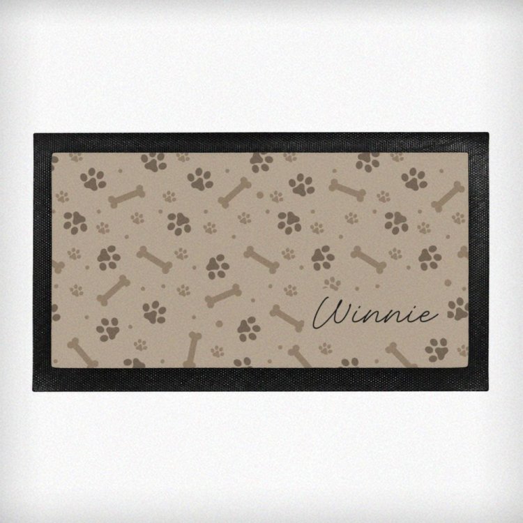 Modal Additional Images for Personalised Brown Dog Icons Pet Bowl Mat