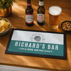 (image for) Personalised Craft Beer Bar Mat