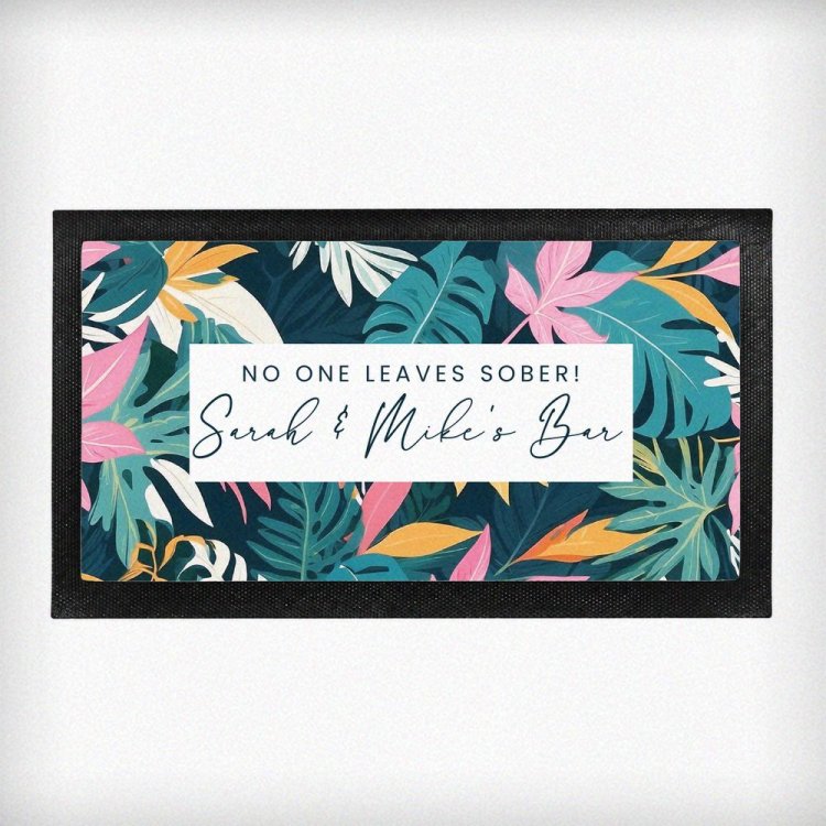 Modal Additional Images for Personalised Tropical Bar Mat