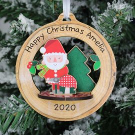 (image for) Personalised Make Your Own Toadstool Santa 3D Decoration Kit