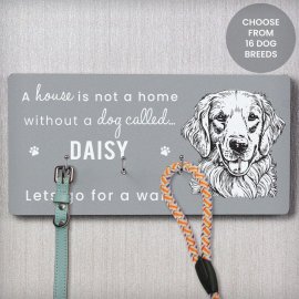 (image for) Personalised Dog Breed Lead Hooks