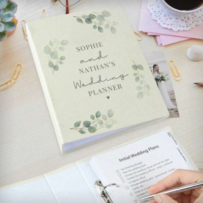 (image for) Personalised Botanical Free Text Wedding Planner