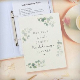 (image for) Personalised Botanical Free Text Wedding Planner