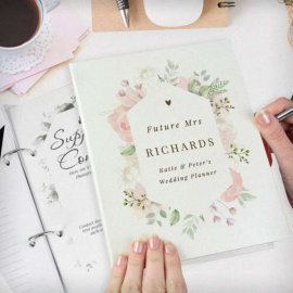 (image for) Personalised Floral Watercolour Wedding Planner