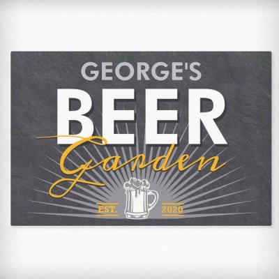 (image for) Personalised Beer Garden Metal Sign