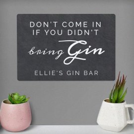 (image for) Personalised Gin Metal Sign