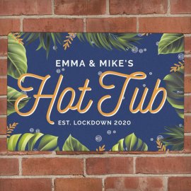 (image for) Personalised Hot Tub Metal Sign