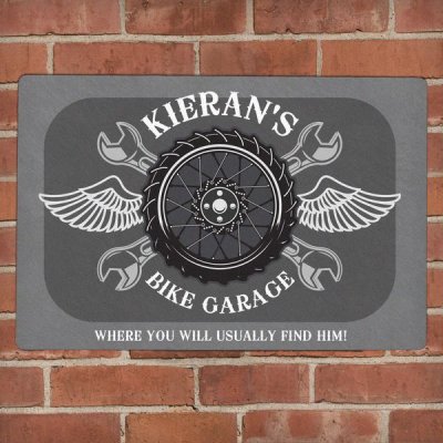 (image for) Personalised Garage Metal Sign