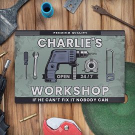(image for) Personalised Workshop Metal Sign