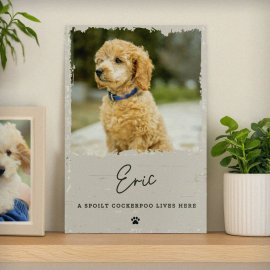 (image for) Personalised Photo Upload Pet Aluminium Sign