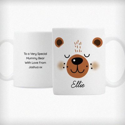 (image for) Personalised Cute Bear Face Mug