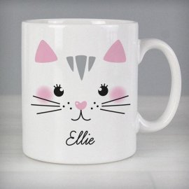 (image for) Personalised Cute Cat Face Mug