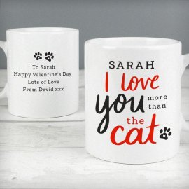 (image for) Personalised I Love You More Than The Cat Mug