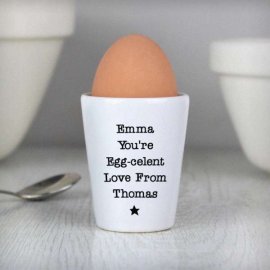 (image for) Personalised Star Free Text Egg Cup