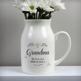 (image for) Personalised Floral Bee Flower Jug