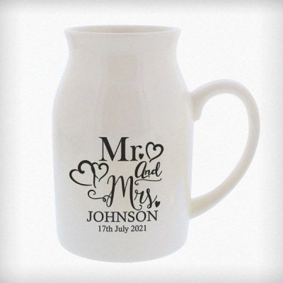 (image for) Personalised Mr & Mrs Flower Jug