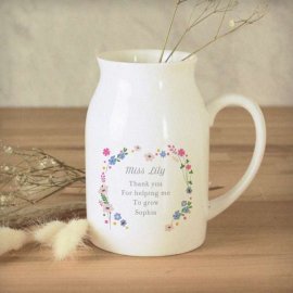 (image for) Personalised Floral Flower Jug