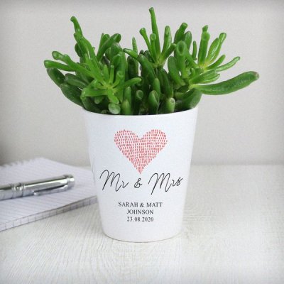 (image for) Personalised Heart Plant Pot