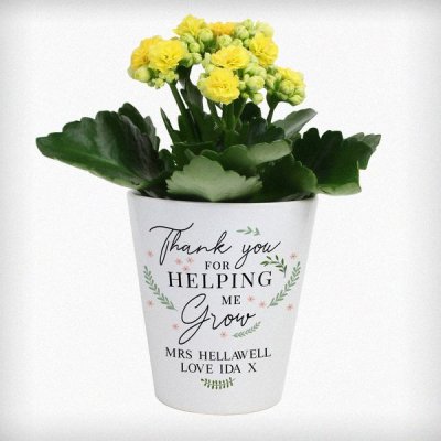 (image for) Personalised Thank You For Helping Me Grow Plant Pot