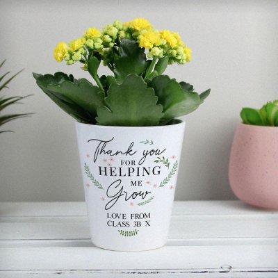 (image for) Personalised Thank You For Helping Me Grow Plant Pot