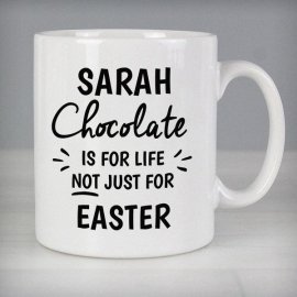 (image for) Personalised Chocolate Is For Life Mug