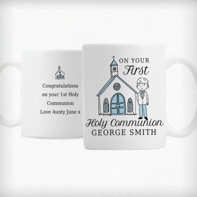 (image for) Personalised Boys First Holy Communion Mug
