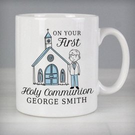 (image for) Personalised Boys First Holy Communion Mug