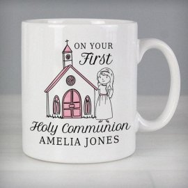 (image for) Personalised Girls First Holy Communion Mug