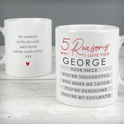 (image for) Personalised 5 Reasons Why Mug